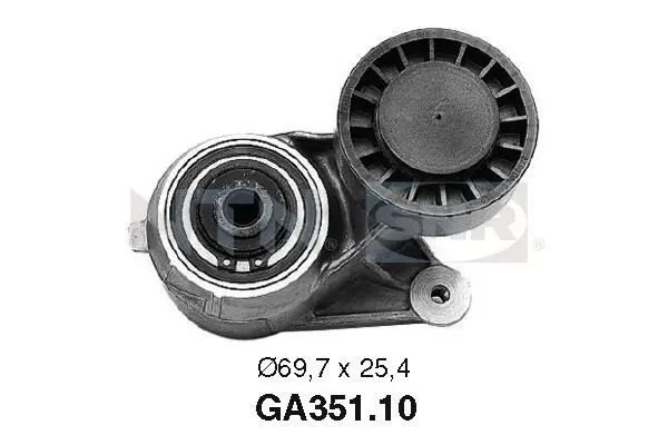 Handler.Part Tensioner pulley, v-ribbed belt SNR GA35110 1