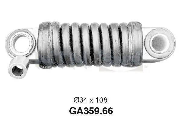 Handler.Part Tensioner pulley, v-ribbed belt SNR GA35966 1