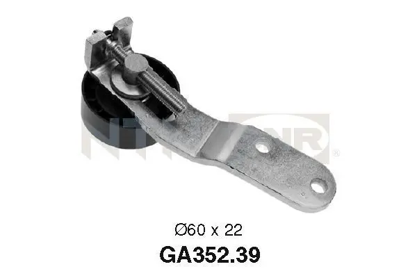 Handler.Part Tensioner pulley, v-ribbed belt SNR GA35239 1