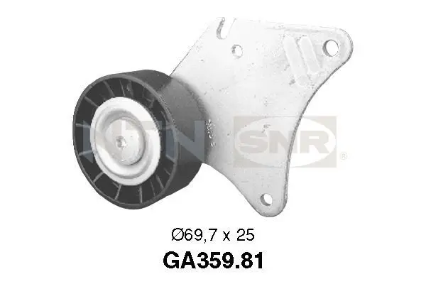 Handler.Part Deflection/guide pulley, v-ribbed belt SNR GA35981 1