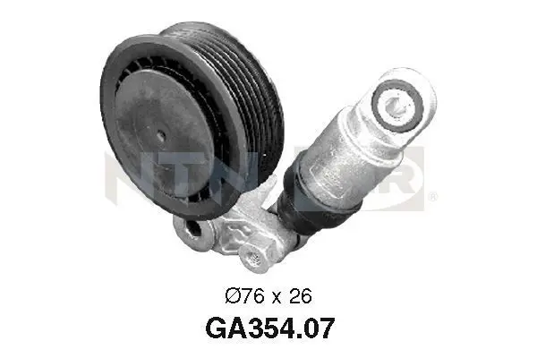 Handler.Part Tensioner pulley, v-ribbed belt SNR GA35407 1