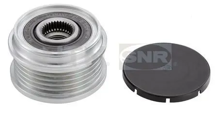 Handler.Part Tensioner pulley, v-ribbed belt SNR GA35738 1