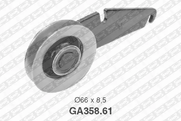 Handler.Part Tensioner pulley, v-ribbed belt SNR GA35861 1