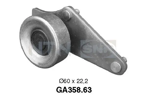 Handler.Part Tensioner pulley, v-ribbed belt SNR GA35863 1