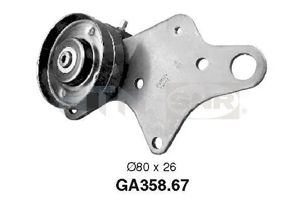 Handler.Part Tensioner pulley, v-ribbed belt SNR GA35867 1