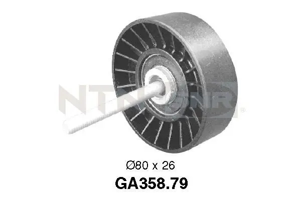 Handler.Part Deflection/guide pulley, v-ribbed belt SNR GA35879 1