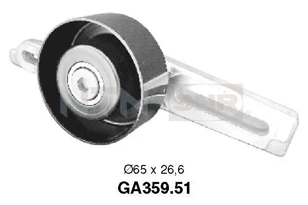 Handler.Part Tensioner pulley, v-ribbed belt SNR GA35951 1