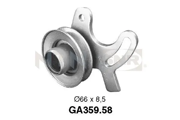 Handler.Part Tensioner pulley, v-ribbed belt SNR GA35958 1