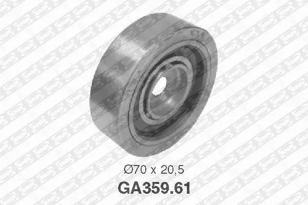 Handler.Part Tensioner pulley, v-ribbed belt SNR GA35961 1