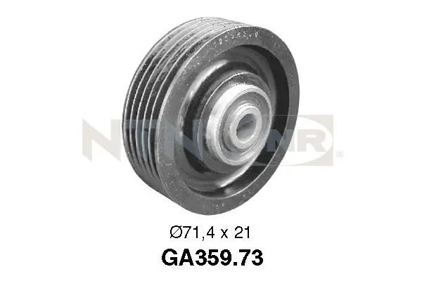 Handler.Part Deflection/guide pulley, v-ribbed belt SNR GA35973 1