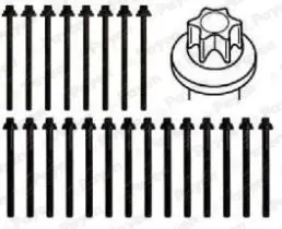 Handler.Part Bolt kit, cylinder head PAYEN HBS114 2