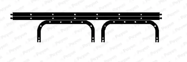 Handler.Part Gasket, wet sump PAYEN JH5192 1