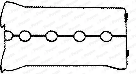 Handler.Part Gasket, cylinder head cover PAYEN JM5303 1