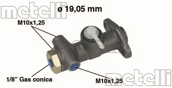 Handler.Part Brake master cylinder METELLI 050001 1