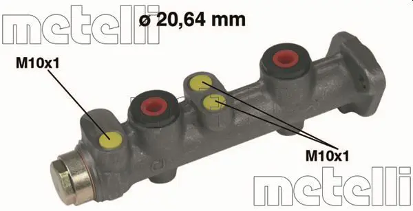 Handler.Part Brake master cylinder METELLI 050066 1