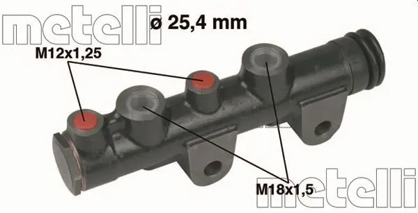 Handler.Part Brake master cylinder METELLI 050101 1