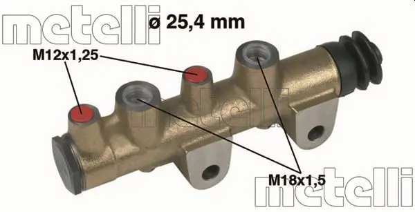 Handler.Part Brake master cylinder METELLI 050106 1