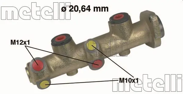 Handler.Part Brake master cylinder METELLI 050136 1