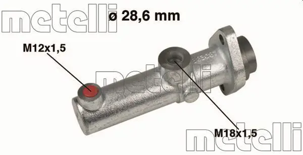 Handler.Part Brake master cylinder METELLI 050152 1