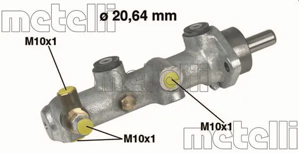 Handler.Part Brake master cylinder METELLI 050154 1