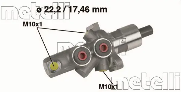 Handler.Part Brake master cylinder METELLI 050175 1