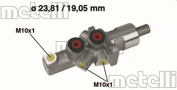 Handler.Part Brake master cylinder METELLI 050177 1