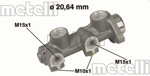 Handler.Part Brake master cylinder METELLI 050188 1