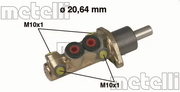 Handler.Part Brake master cylinder METELLI 050193 1