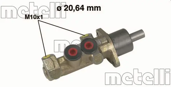 Handler.Part Brake master cylinder METELLI 050242 1