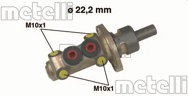 Handler.Part Brake master cylinder METELLI 050258 1