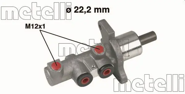 Handler.Part Brake master cylinder METELLI 050293 1