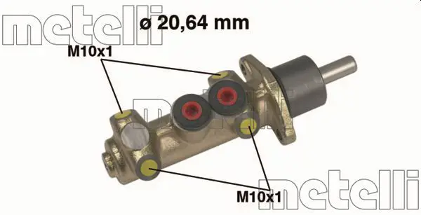 Handler.Part Brake master cylinder METELLI 050300 1