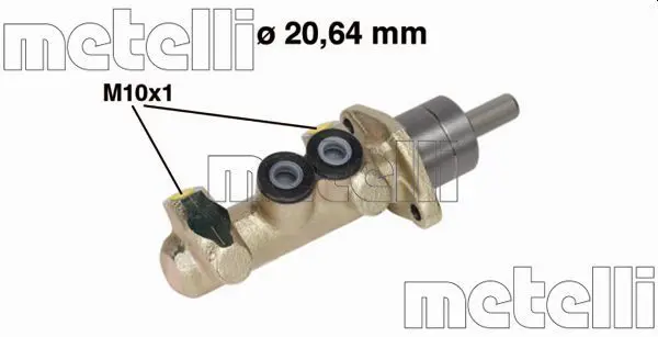 Handler.Part Brake master cylinder METELLI 050340 1