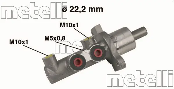 Handler.Part Brake master cylinder METELLI 050344 1