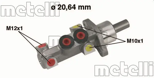 Handler.Part Brake master cylinder METELLI 050388 1