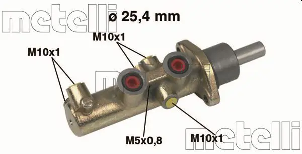 Handler.Part Brake master cylinder METELLI 050446 1