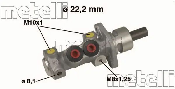 Handler.Part Brake master cylinder METELLI 050489 1