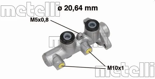 Handler.Part Brake master cylinder METELLI 050513 1