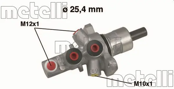 Handler.Part Brake master cylinder METELLI 050517 1