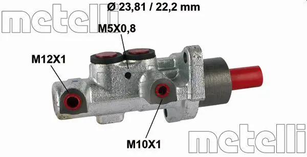 Handler.Part Brake master cylinder METELLI 050552 1