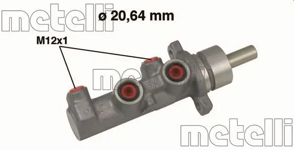 Handler.Part Brake master cylinder METELLI 050644 1