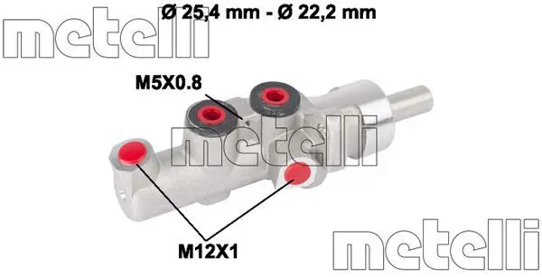 Handler.Part Brake master cylinder METELLI 050662 1