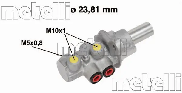 Handler.Part Brake master cylinder METELLI 050683 1