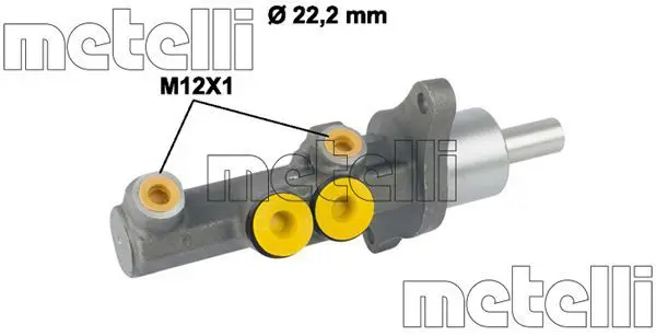 Handler.Part Brake master cylinder METELLI 050720 1