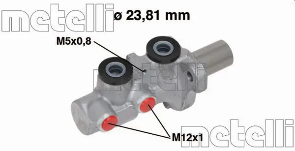 Handler.Part Brake master cylinder METELLI 050746 1