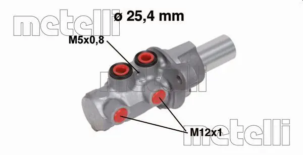 Handler.Part Brake master cylinder METELLI 050754 1