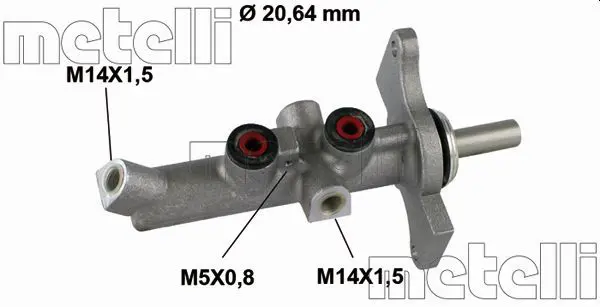 Handler.Part Brake master cylinder METELLI 050806 1