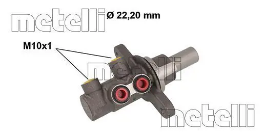 Handler.Part Brake master cylinder METELLI 050840 1