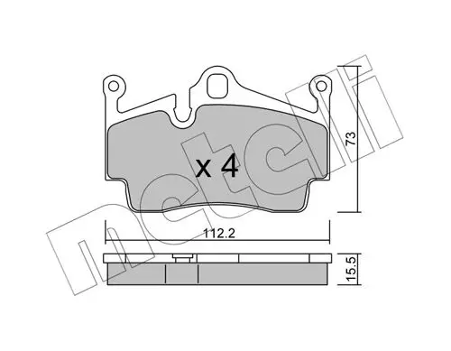 Handler.Part Brake pad set, disc brake METELLI 2208940 1