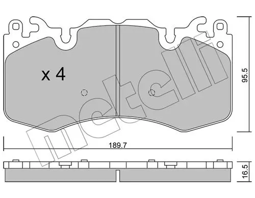 Handler.Part Brake pad set, disc brake METELLI 2210240 1